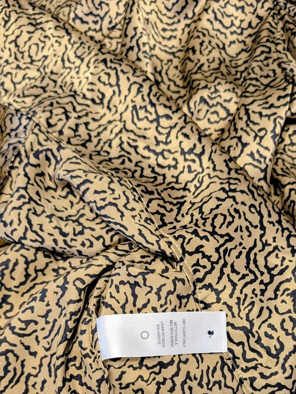 FRAME Women's Silk Blouse XS Mock Neck Balloon Sleeve Oversized Relaxed Boxy Fit